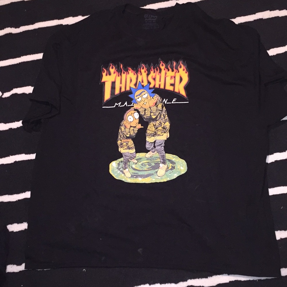 Rick and Morty graphic tee thrasher